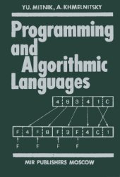 book Programming and Algorithmic Languages