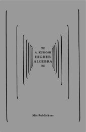 book Higher Algebra