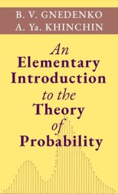 book An Elementary Introduction to the Theory of Probability