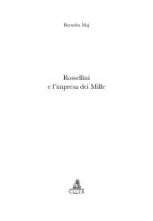 book Rossellini e l'impresa dei Mille