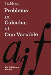 book Problems in Calculus of One Variable