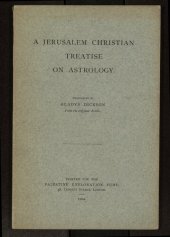 book A Jerusalem Christian Treatise on Astrology.