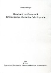 book Handbuch zur Grammatik der klassischen tibetischen Schriftsprache