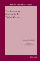 book The Adnominal Genitive in the Pauline Corpus