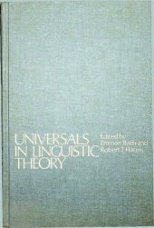 book Universals in Linguistic Theory