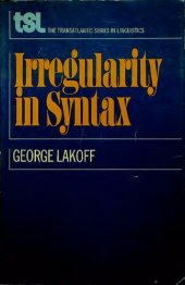 book Irregularity in Syntax