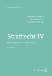 book Strafrecht IV Delikte gegen die Allgemeinheit