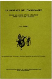 book La syntaxe de l'imaginaire: étude des modes et des négations dans l'Iliade et l'Odyssée