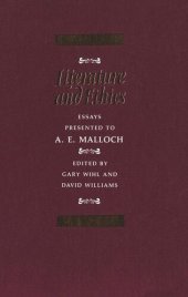 book Literature and Ethics: Essays Presented to A.E. Malloch