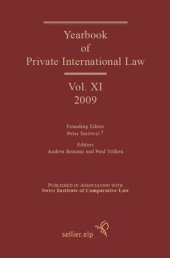 book Yearbook of Private International Law: Volume XI 2009