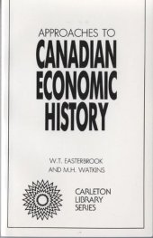 book Approaches to Canadian Economic History