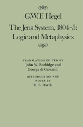 book Jena System, 1804-5: Logic and Metaphysics