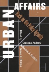 book Urban Affairs: Back on the Policy Agenda