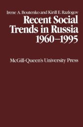 book Recent Social Trends in Russia 1960-1995