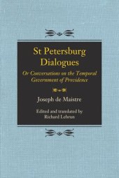 book St Petersburg Dialogues: Or Conversations on the Temporal Government of Providence