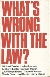 book What's Wrong with the Law?