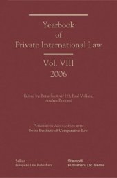 book Yearbook of Private International Law: Volume VIII 2006