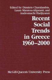 book Recent Social Trends in Greece, 1960-2000