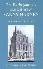 book Early Journals and Letters of Fanny Burney, Volume 2