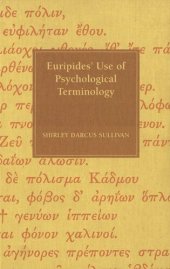 book Euripides' Use of Psychological Terminology