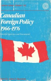 book Canadian Foreign Policy, 1966-1976: Selected Speeches and Documents