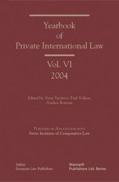 book Yearbook of Private International Law: Volume VI 2004