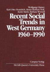 book Recent Social Trends in West Germany, 1960-1990