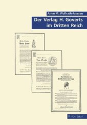 book Der Verlag H. Goverts im Dritten Reich