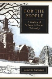 book For the People: A History of St Francis Xavier University