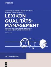 book Lexikon Qualitätsmanagement: Handbuch des Modernen Managements auf Basis des Qualitätsmanagements