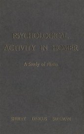 book Psychological Activity in Homer: A Study of Phren