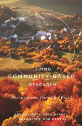 book Doing Community-Based Research: Perspectives from the Field