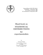 book Hand-book on statistical distributions for experimentalists