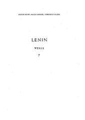 book Lenin Werke Band 7: Sep. 1903 - Dez. 1904