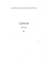 book Lenin Werke Band 36: 1900-1923