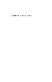 book The Quality of American Life: Perceptions, Evaludations, and Satisfactions