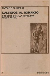 book Dall'epos al romanzo. Introduzione alla narrativa greca