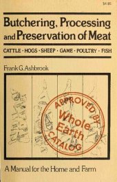 book Butchering, Processing and Preservation of Meat: A Manual for the Home and Farm