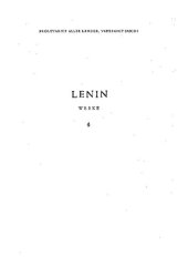 book Lenin Werke Band 4: 1898 - Apr. 1901