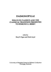 book Daimonopylai: essays in classics and the classical tradition presented to Edmund G. Berry