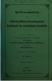 book Urkunden und andere Aktenstücke zur Geschichte der Herzogtümer Schleswig und Holstein unter den Oldenburgern