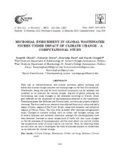 book MICROBIAL ENRICHMENT IN GLOBAL WASTEWATER NICHES UNDER IMPACT OF CLIMATE CHANGE - A COMPUTATIONAL STUDY