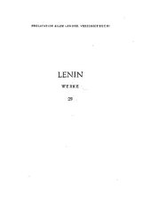 book Lenin Werke Band 29: März 1919 - Aug. 1919