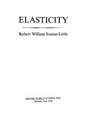 book Elasticity (Dover Books on Physics)