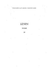 book Lenin Werke Band 25: Jun. 1917 - Sep. 1917