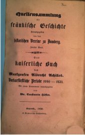 book Das Kaiserliche Buch des Markgrafen Albrecht Achilles. Vorkurfürstliche Periode 1440 - 1470