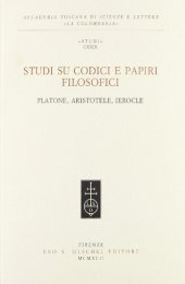 book Studi su codici e papiri filosofici. Platone, Aristotele, Ierocle