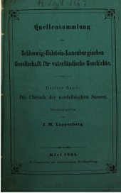 book Die Chronik der nordelbischen Sassen