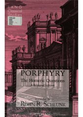 book Porphyry: The Homeric questions. A bilingual edition