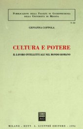 book Cultura e potere. Il lavoro intellettuale nel mondo romano